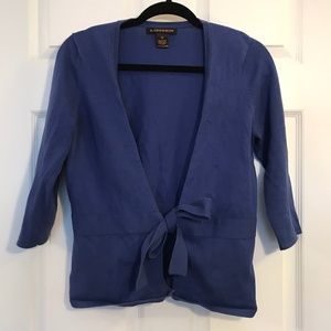 A. Giannetti V-Neck Cardigan Sweater with tie